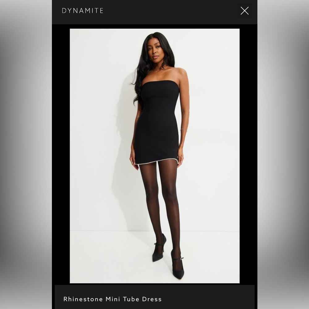 Rhinestone Mini Tube Dress